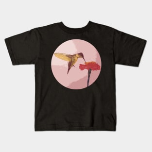 Hummingbird Red Kids T-Shirt